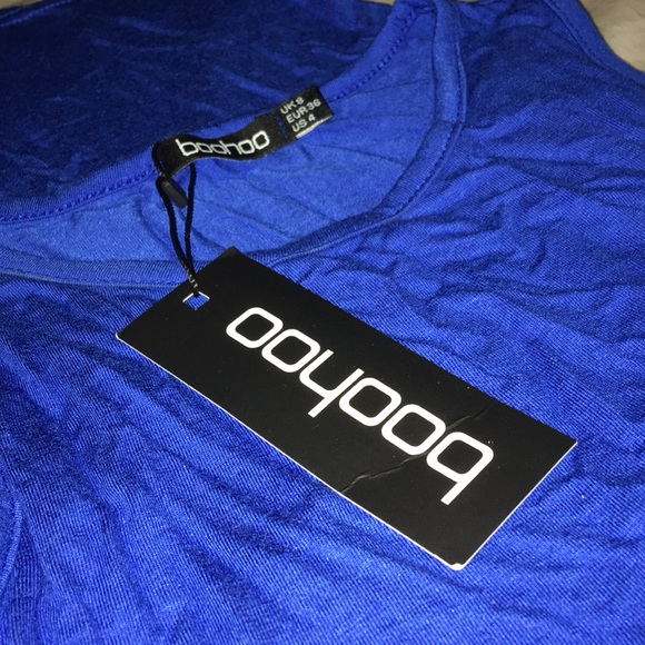 NWT Boohoo Lindsey sleeveless midi dress in Cobalt - Picture 4 of 4